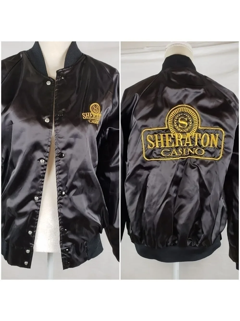Vintage Sheraton Casino Satin Jacket M 38-40 Unise
